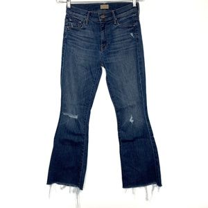 MOTHER The Weekender Ankle Fray in Wild Size 27